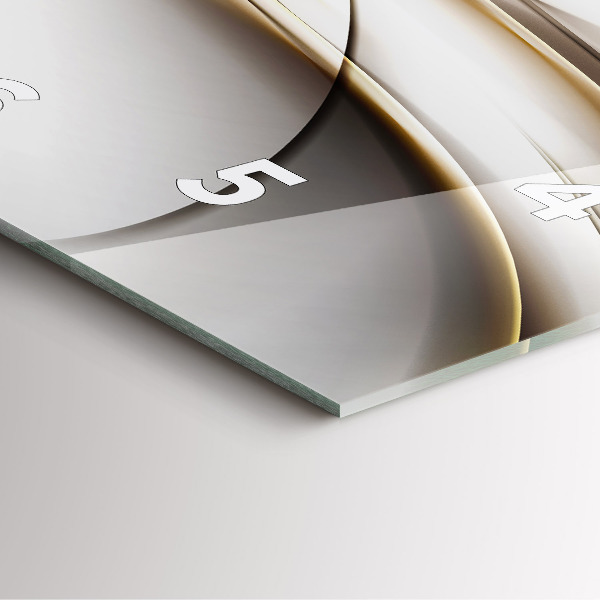 Wanduhr quadratisch mit motiv Abstrakte Linien