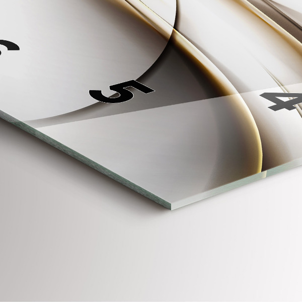 Wanduhr quadratisch mit motiv Abstrakte Linien