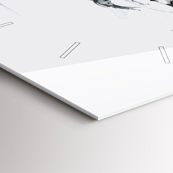 Wanduhr quadratisch mit motiv Frau tanzt Ballett