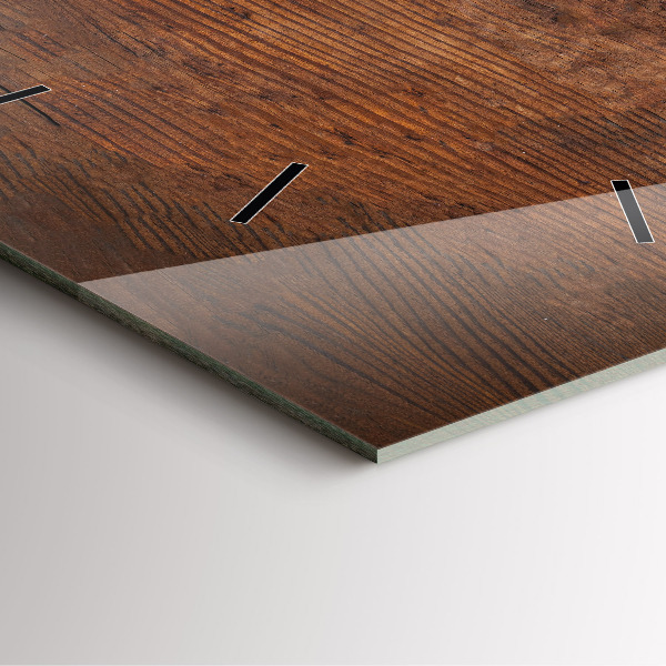 Wanduhr quadratisch mit motiv Altes Holz