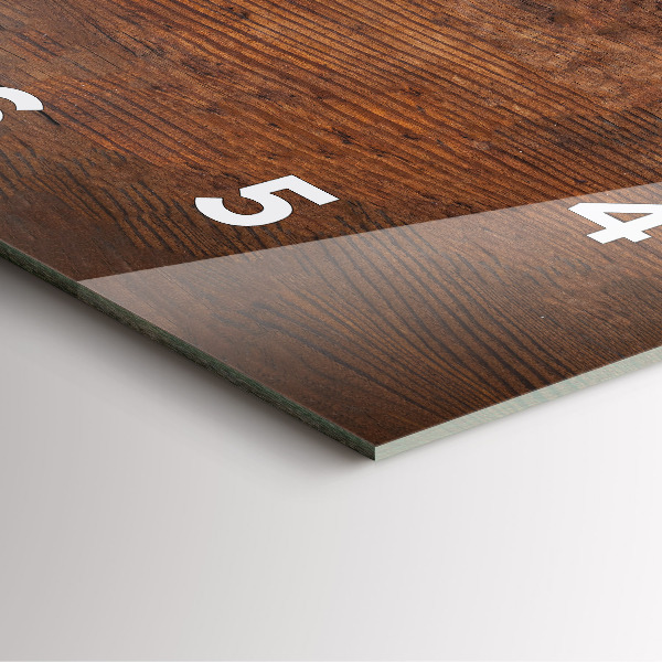 Wanduhr quadratisch mit motiv Altes Holz