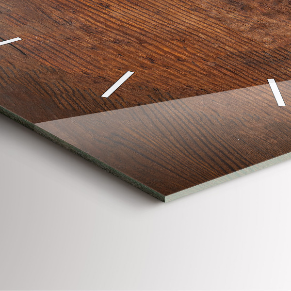 Wanduhr quadratisch mit motiv Altes Holz