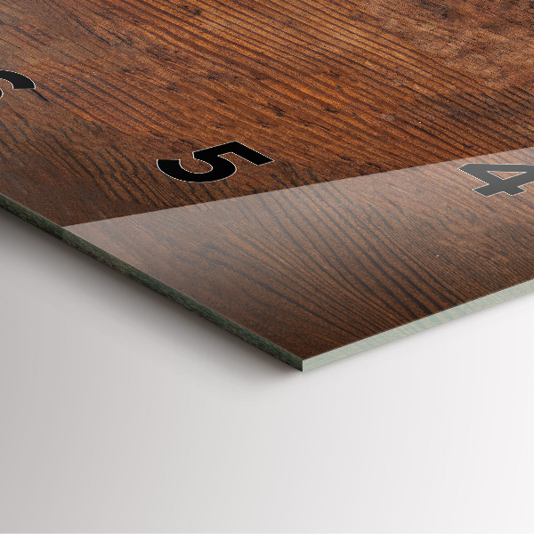 Wanduhr quadratisch mit motiv Altes Holz