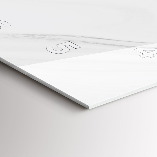 Wanduhr quadratisch Dekorativer Marmor