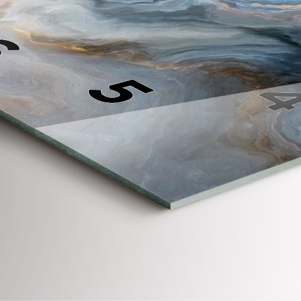 Wanduhr quadratisch Marmoriertes Muster