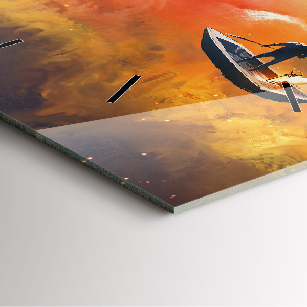 Wanduhr quadratisch mit motiv Abstraktes Bild