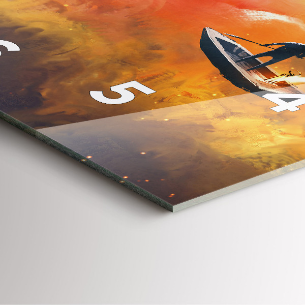 Wanduhr quadratisch mit motiv Abstraktes Bild