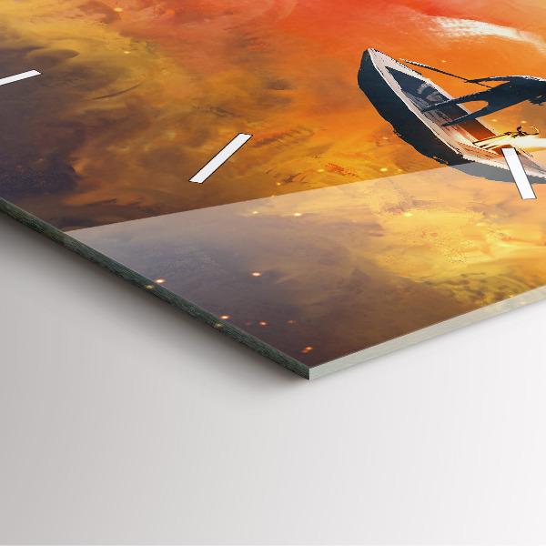 Wanduhr quadratisch mit motiv Abstraktes Bild