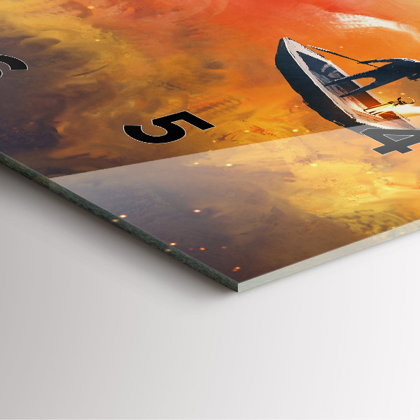 Wanduhr quadratisch mit motiv Abstraktes Bild