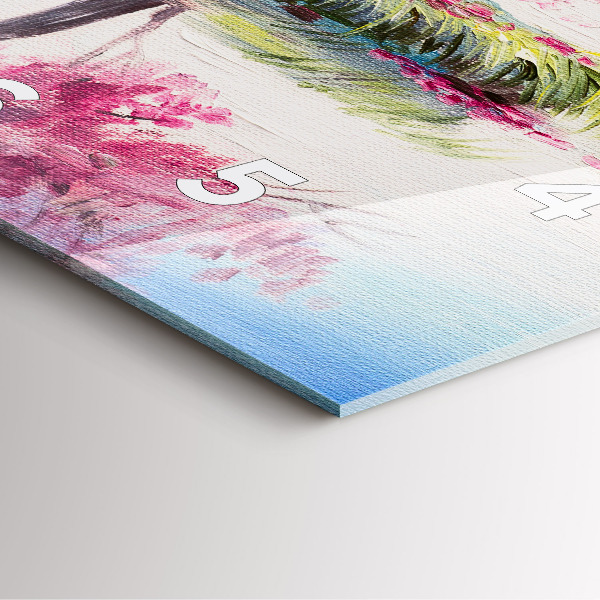 Wanduhr quadratisch Baum-Mosaik