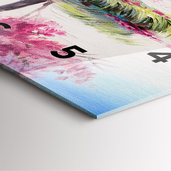 Wanduhr quadratisch Baum-Mosaik