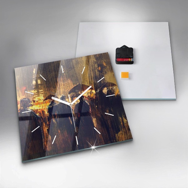 Wanduhr quadratisch Impressionismus auf dem Kunstmarkt