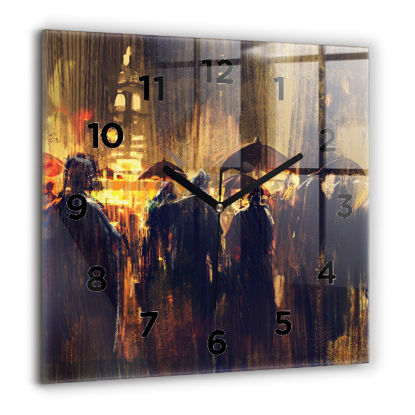 Wanduhr quadratisch Impressionismus auf dem Kunstmarkt
