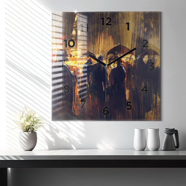 Wanduhr quadratisch Impressionismus auf dem Kunstmarkt