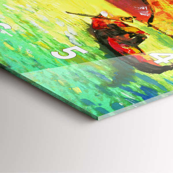 Wanduhr quadratisch Rialtobrücke in Venedig