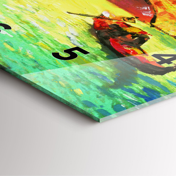 Wanduhr quadratisch Rialtobrücke in Venedig