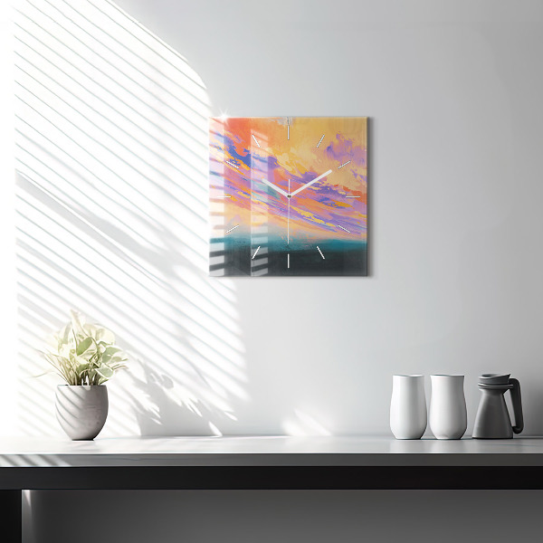 Wanduhr quadratisch mit motiv Platonische Liebe