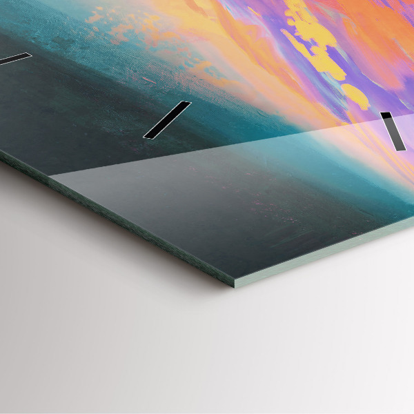 Wanduhr quadratisch mit motiv Platonische Liebe