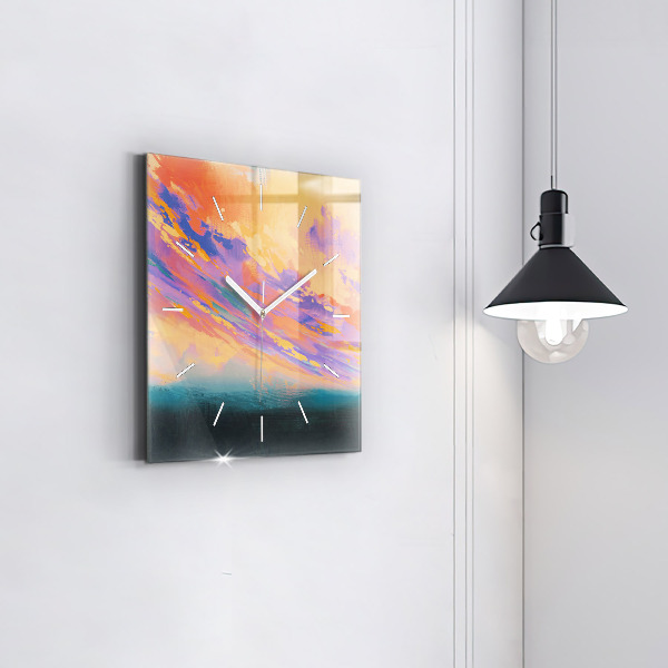 Wanduhr quadratisch mit motiv Platonische Liebe