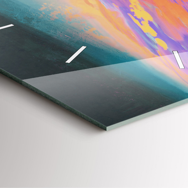 Wanduhr quadratisch mit motiv Platonische Liebe