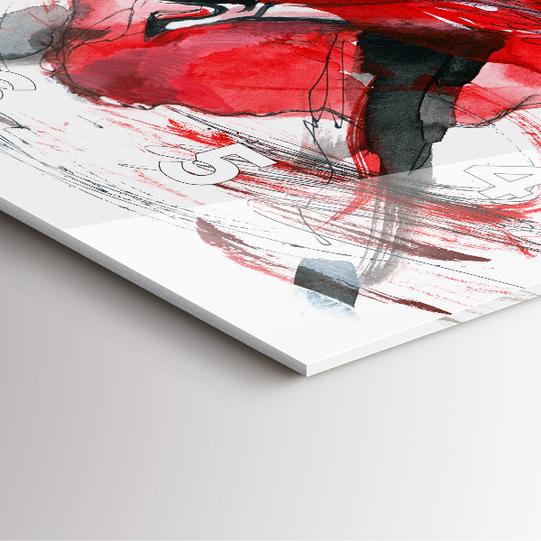 Wanduhr quadratisch Tanzendes Paar