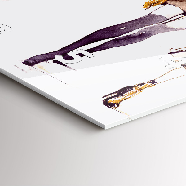 Wanduhr quadratisch Frau und Mann