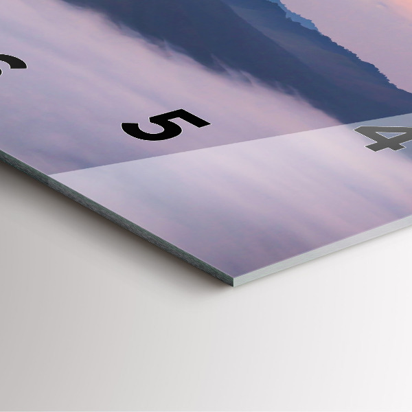 Wanduhr quadratisch Schöne Landschaft