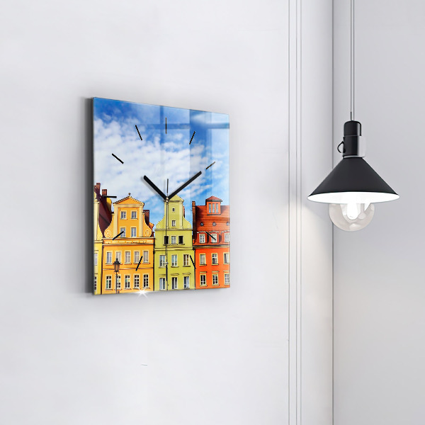 Wanduhr modern quadratisch Breslau - Alte Stadt