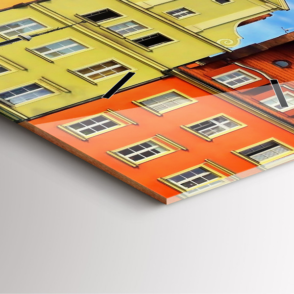 Wanduhr modern quadratisch Breslau - Alte Stadt