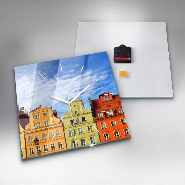 Wanduhr modern quadratisch Breslau - Alte Stadt