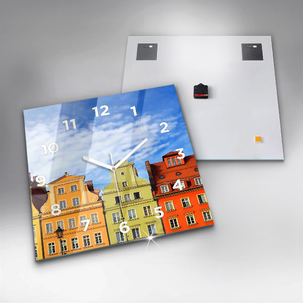 Wanduhr modern quadratisch Breslau - Alte Stadt