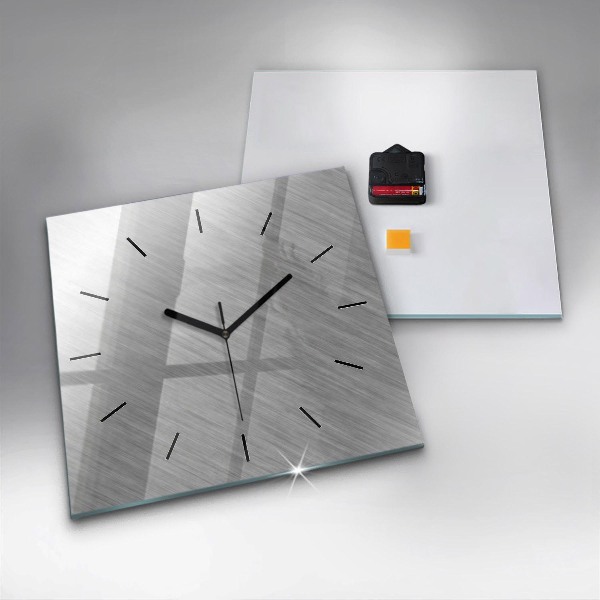 Wanduhr quadratisch mit motiv Metallwand