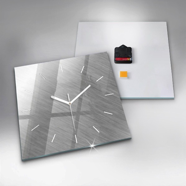 Wanduhr quadratisch mit motiv Metallwand