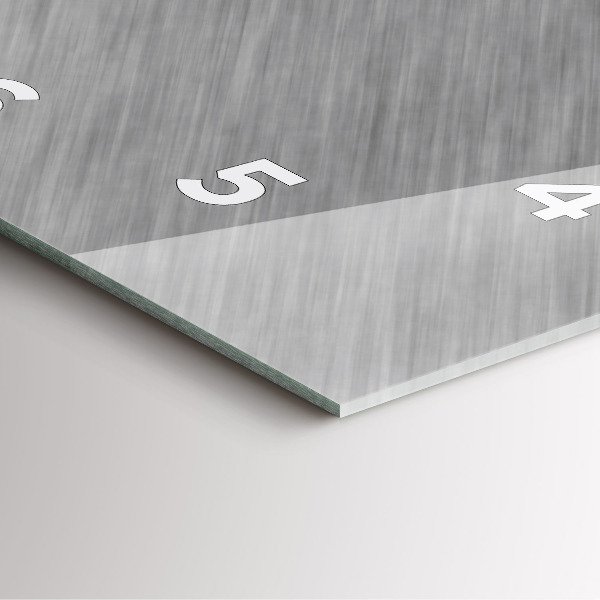 Wanduhr quadratisch mit motiv Metallwand