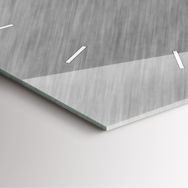 Wanduhr quadratisch mit motiv Metallwand