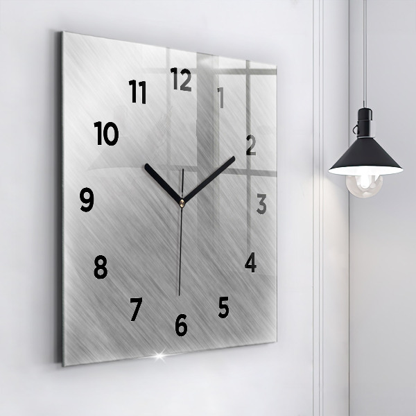 Wanduhr quadratisch mit motiv Metallwand