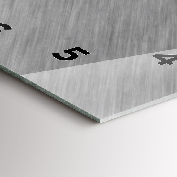 Wanduhr quadratisch mit motiv Metallwand