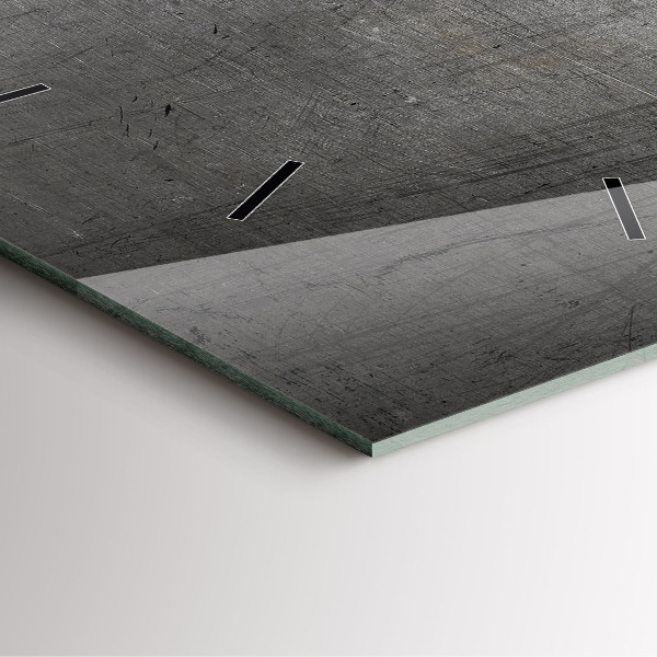 Wanduhr modern quadratisch Metallwand