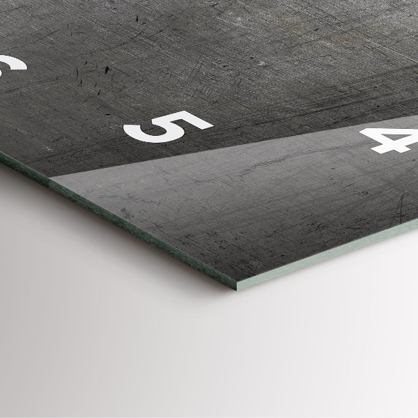 Wanduhr modern quadratisch Metallwand