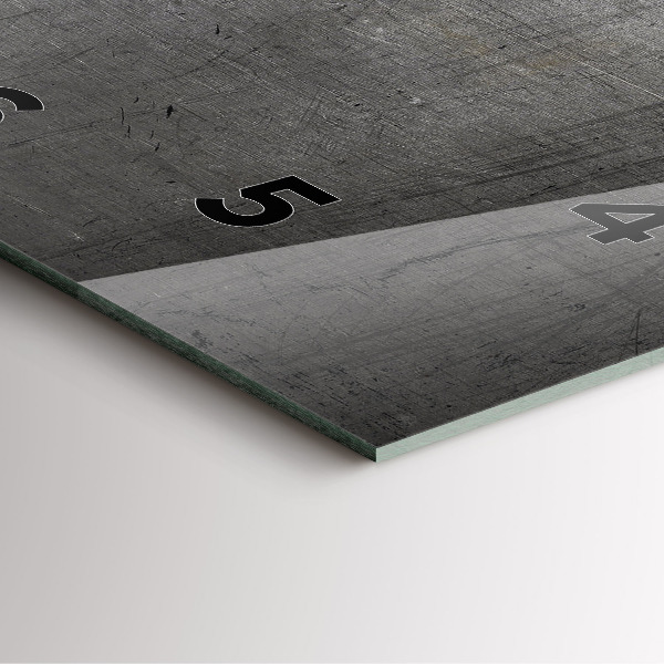 Wanduhr modern quadratisch Metallwand