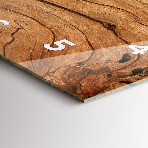 Wanduhr quadratisch mit motiv Altes Holz