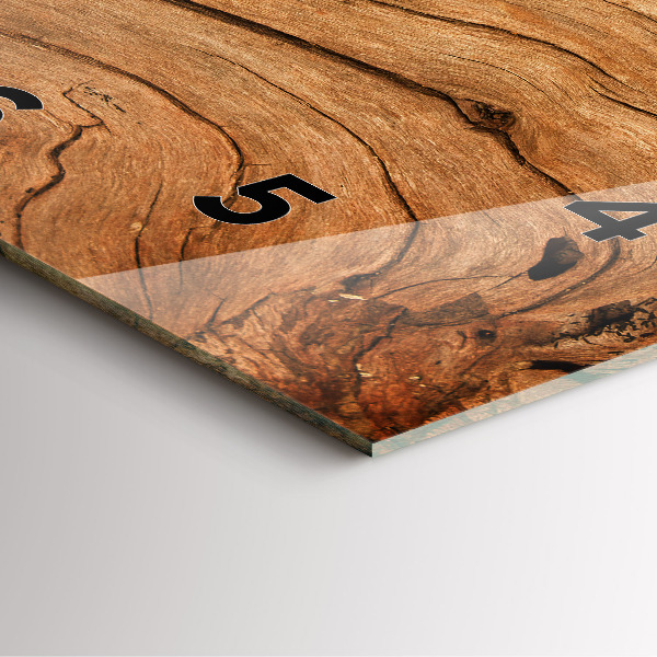 Wanduhr quadratisch mit motiv Altes Holz