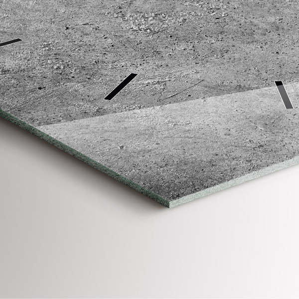 Wanduhr quadratisch mit motiv Industrielle Wand