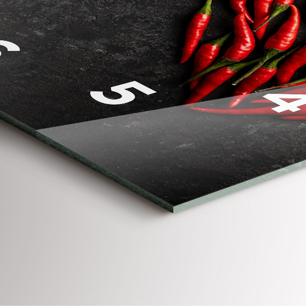 Wanduhr quadratisch mit motiv Herz aus Pfefferminz