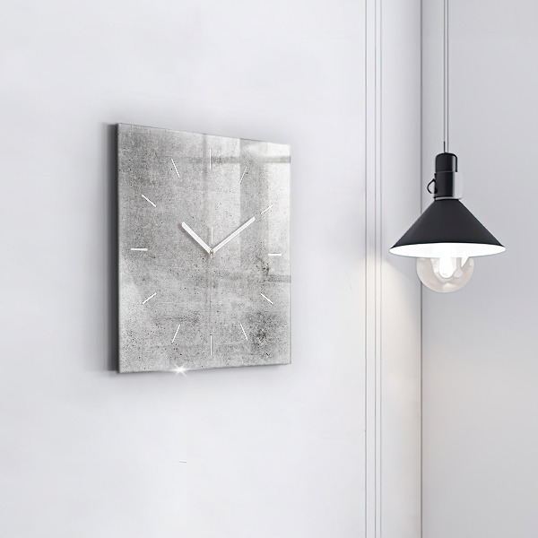 Wanduhr modern quadratisch Rohe Wand