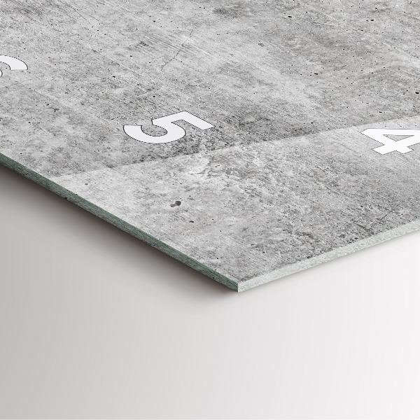 Wanduhr modern quadratisch Rohe Wand