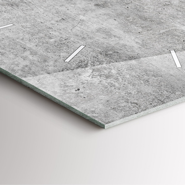 Wanduhr modern quadratisch Rohe Wand