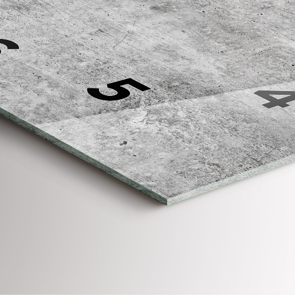 Wanduhr modern quadratisch Rohe Wand