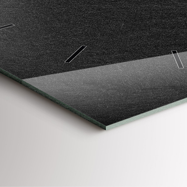 Wanduhr quadratisch Dunkler Felsen