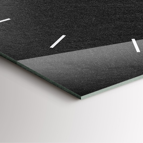 Wanduhr quadratisch Dunkler Felsen